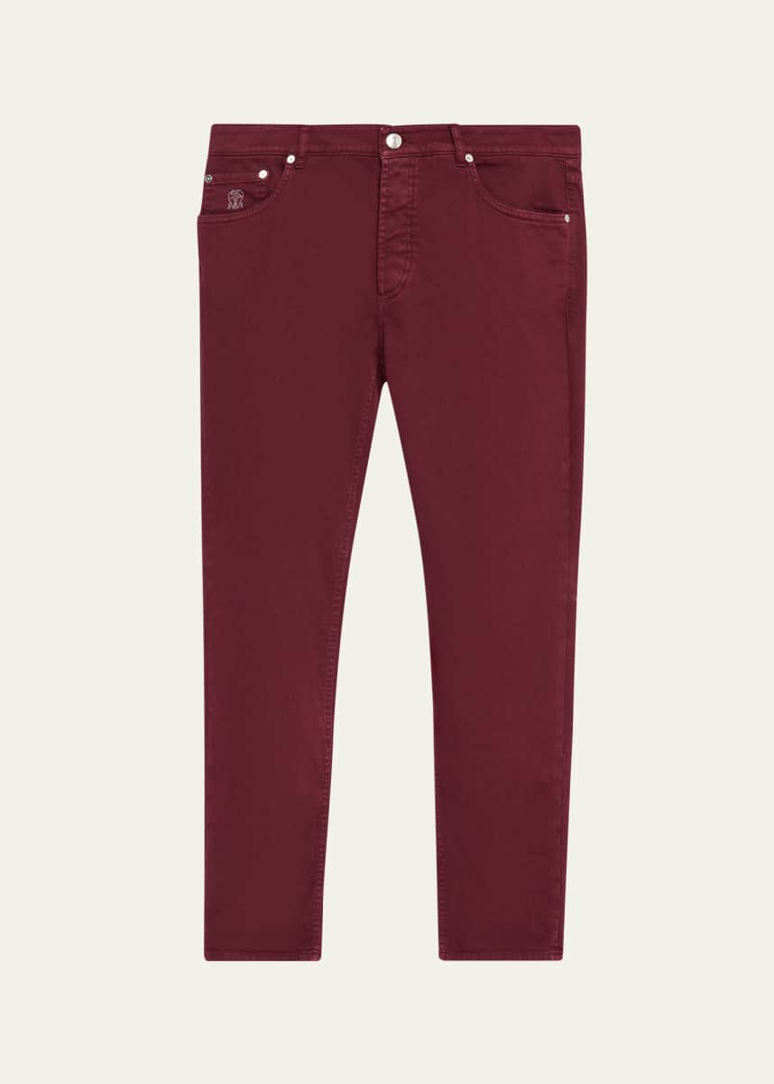 Brunello Cucinelli Men's Traditional-Fit Denim Five-Pocket Pants