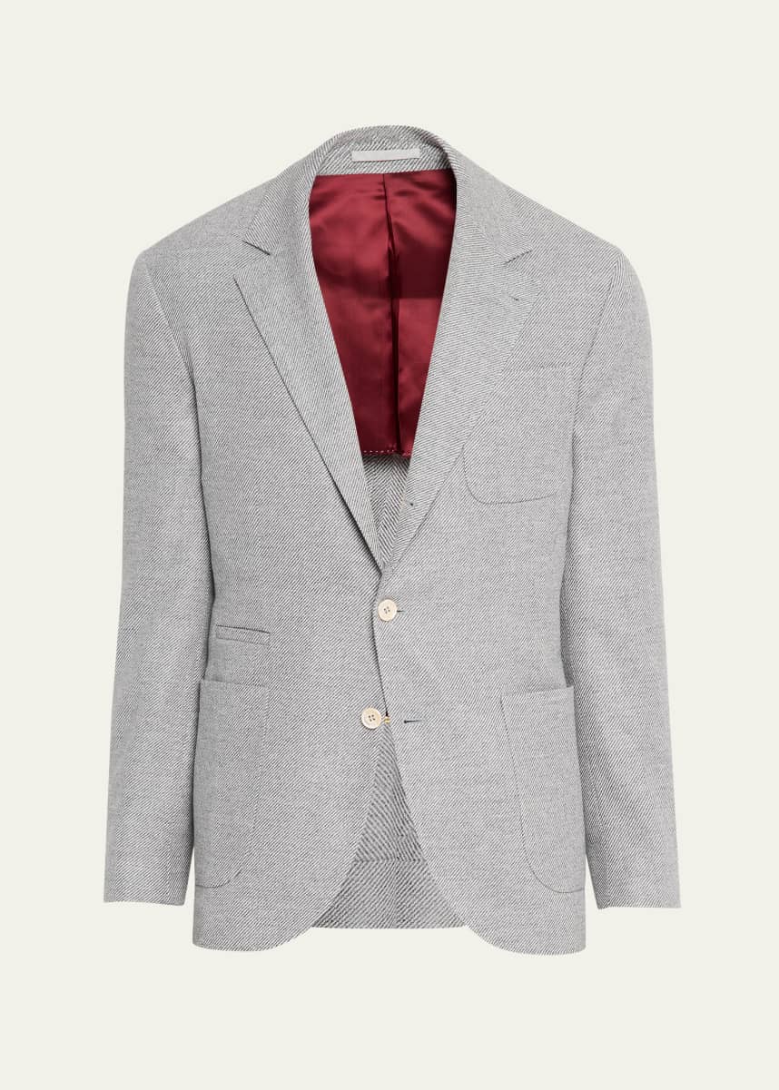 Brunello Cucinelli Men's Cavallery Twill Sport Jacket