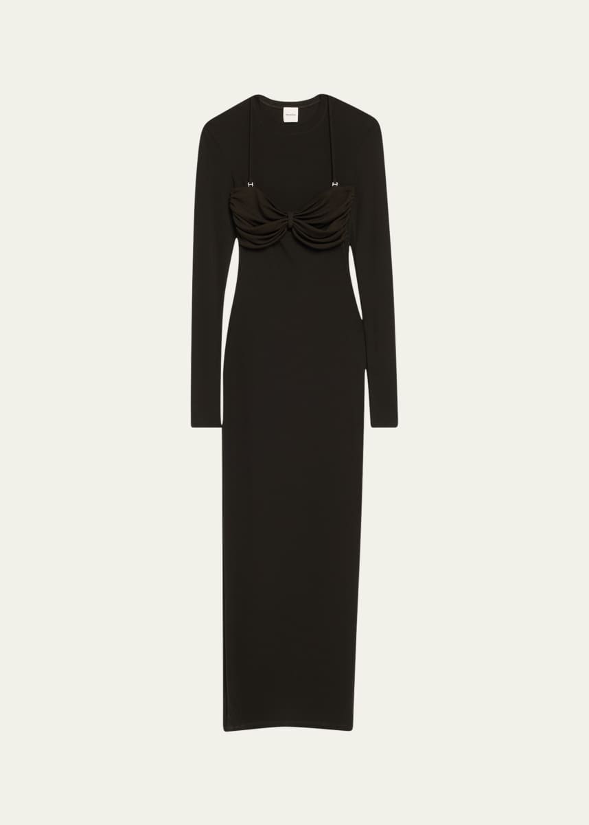 Nanushka Artemiz Long-Sleeve Maxi Dress
