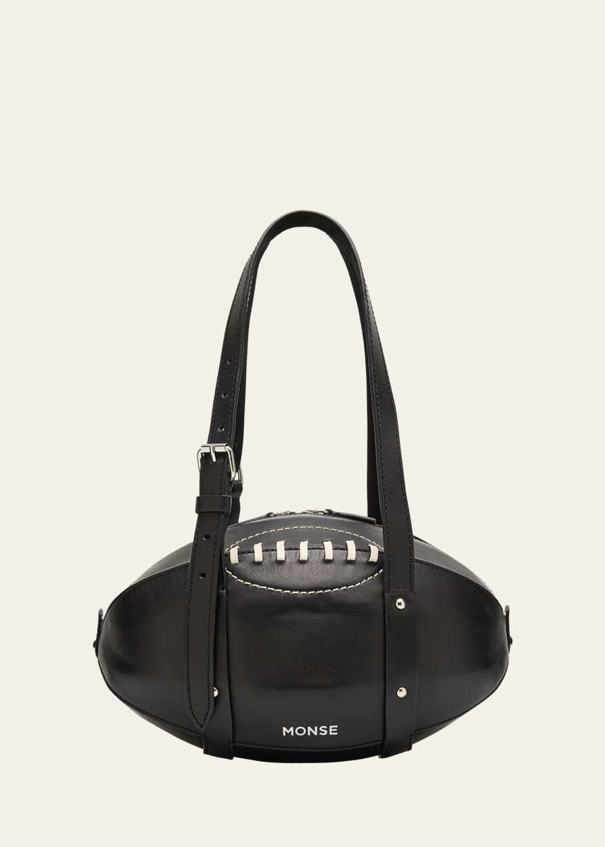 Monse Leather Football Shoulder Bag