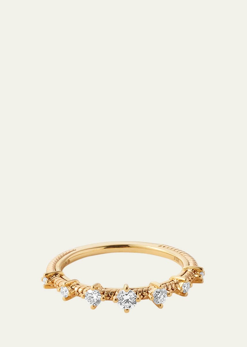 Fernando Jorge 18K Yellow Gold Diamonds On Chain Ring