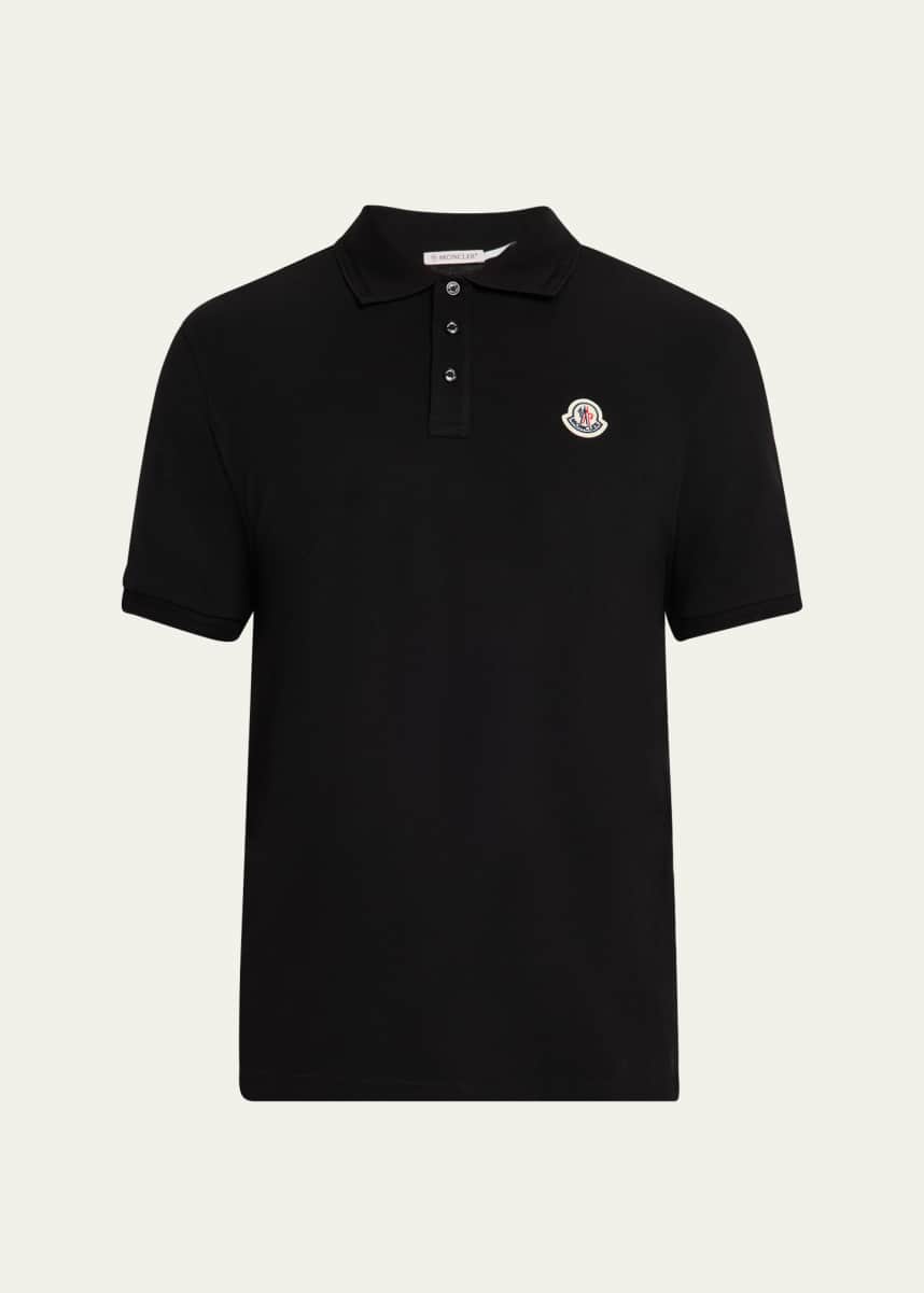 Moncler Men's Chest-Logo Pique Polo Shirt