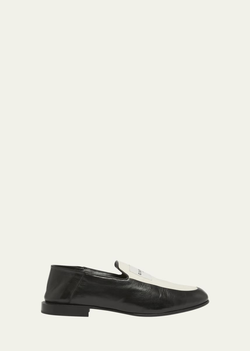Givenchy Men's Label Leather and Canvas Loafers