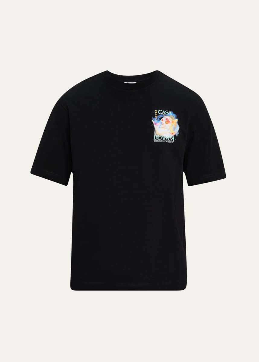 CASABLANCA Men's Galactic Connection Oversized Graphic T-Shirt