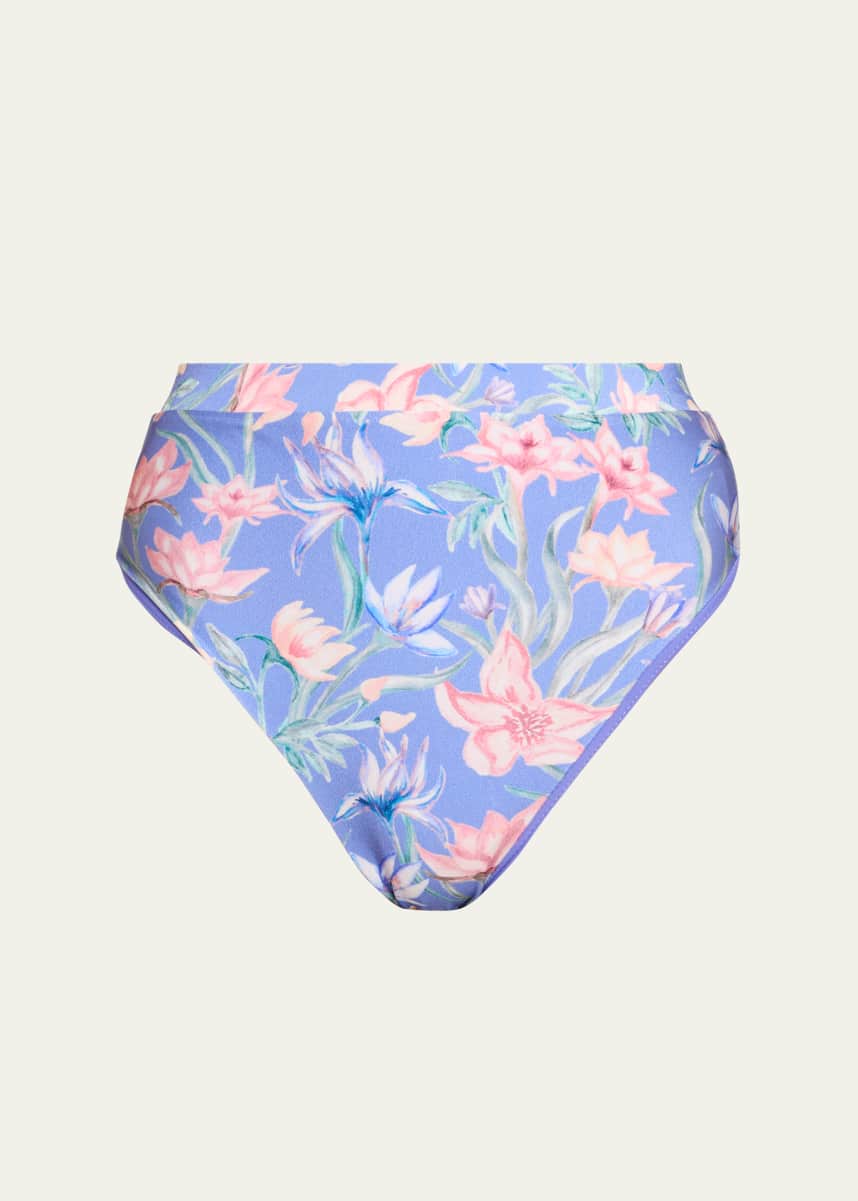PatBO Amaryllis High-Waist Bikini Bottoms