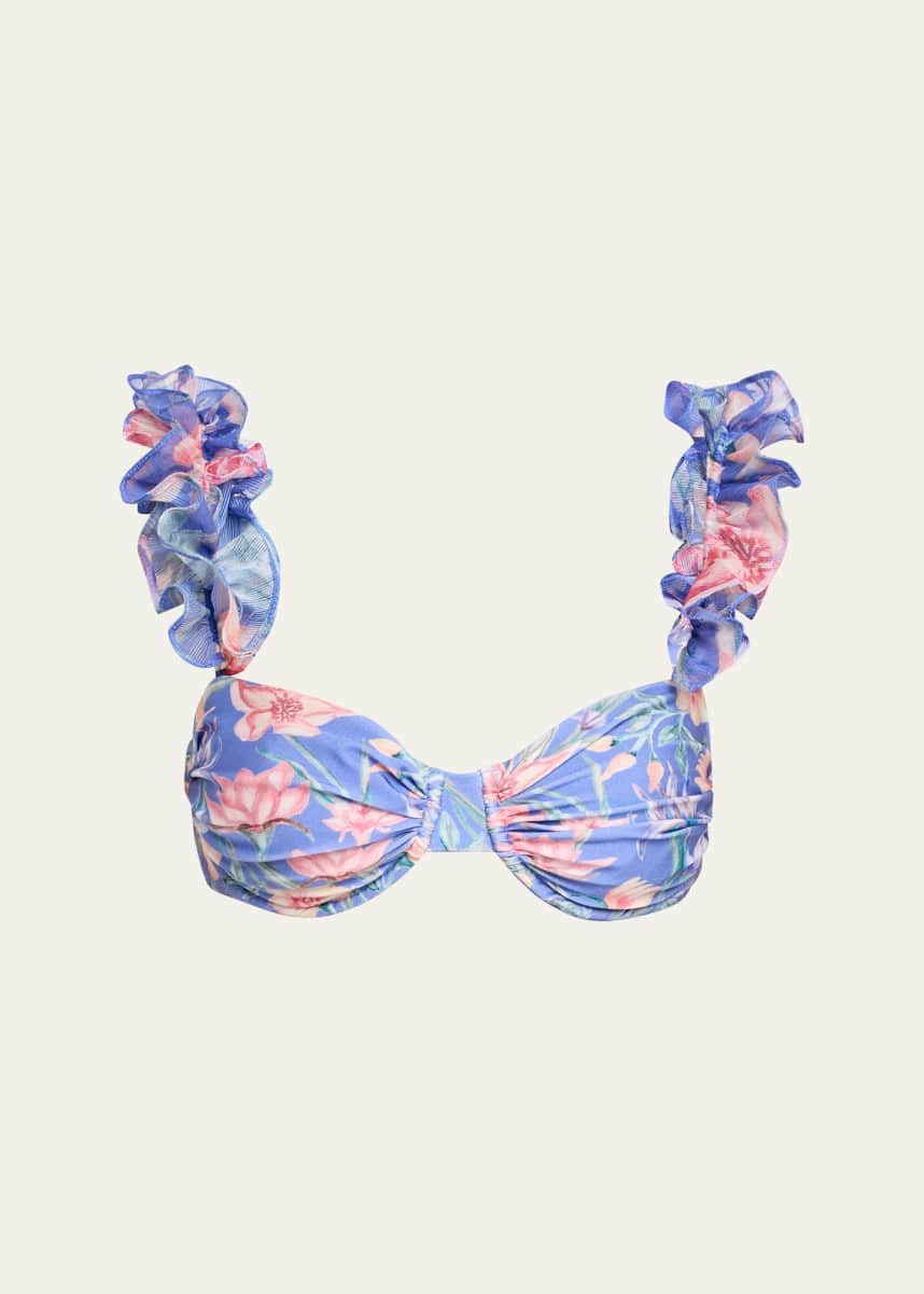 PatBO Amaryllis Flutter Bikini Top