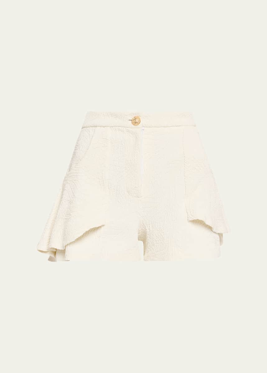 PatBO Breeze Jacquard Flutter Shorts