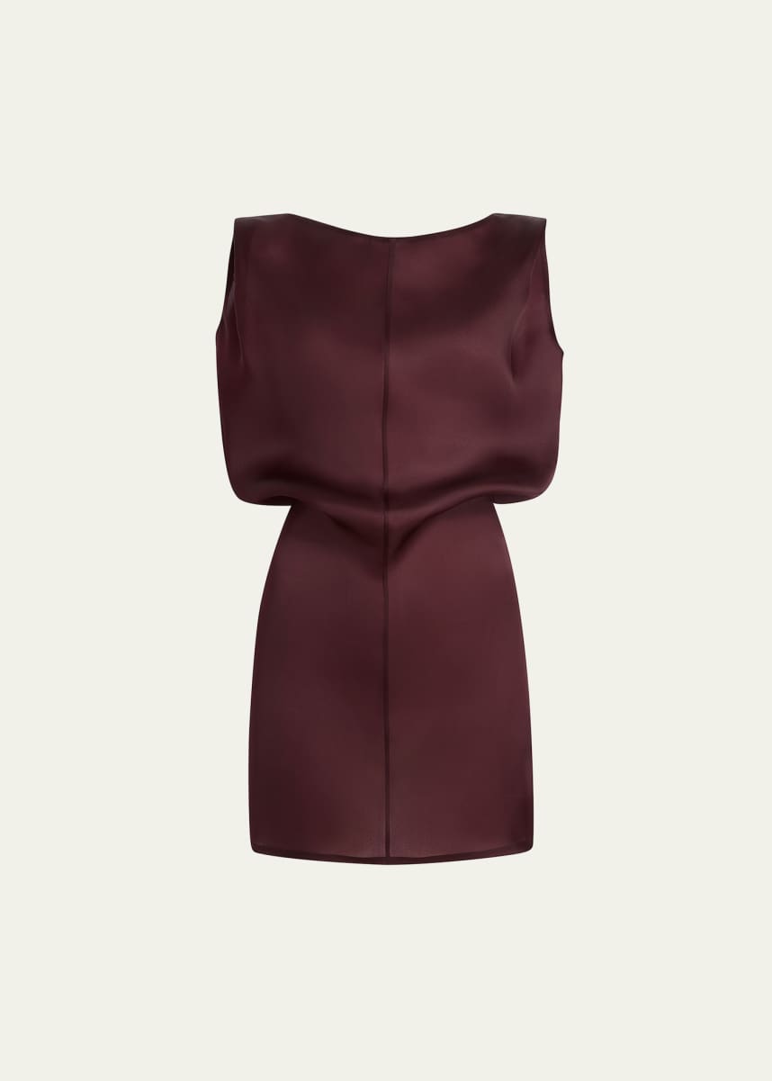 Khaite Toma Sleeveless Silk Mini Dress