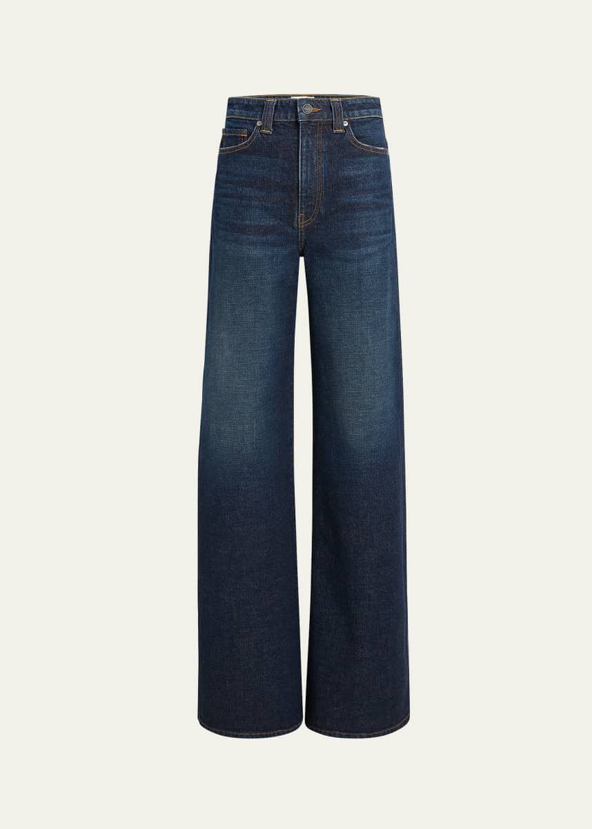 Khaite Dane High-Rise Wide-Leg Jeans