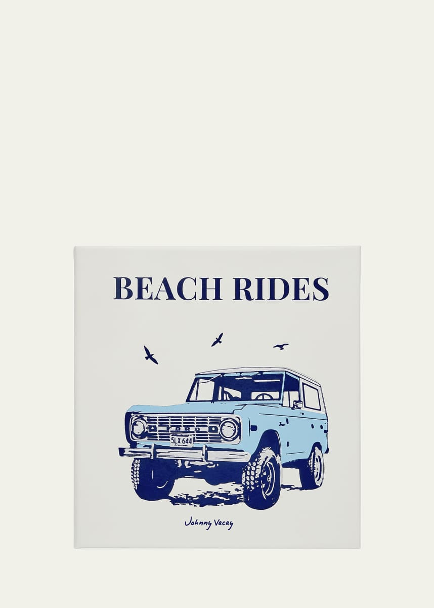 Graphic Image "Beach Rides" Leather-Bound Book by Johnny Vacay