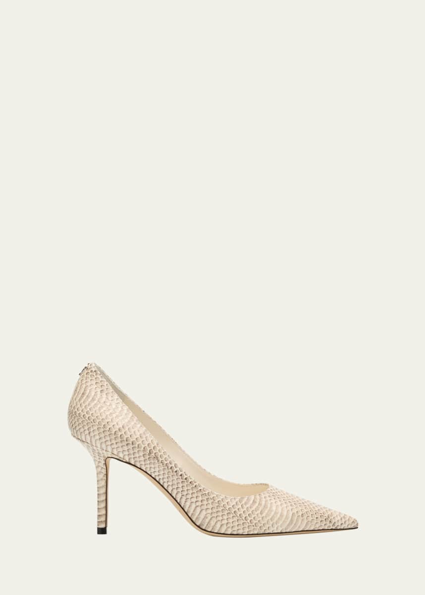 Jimmy Choo Love 85 Snake-Printed Leather Pumps