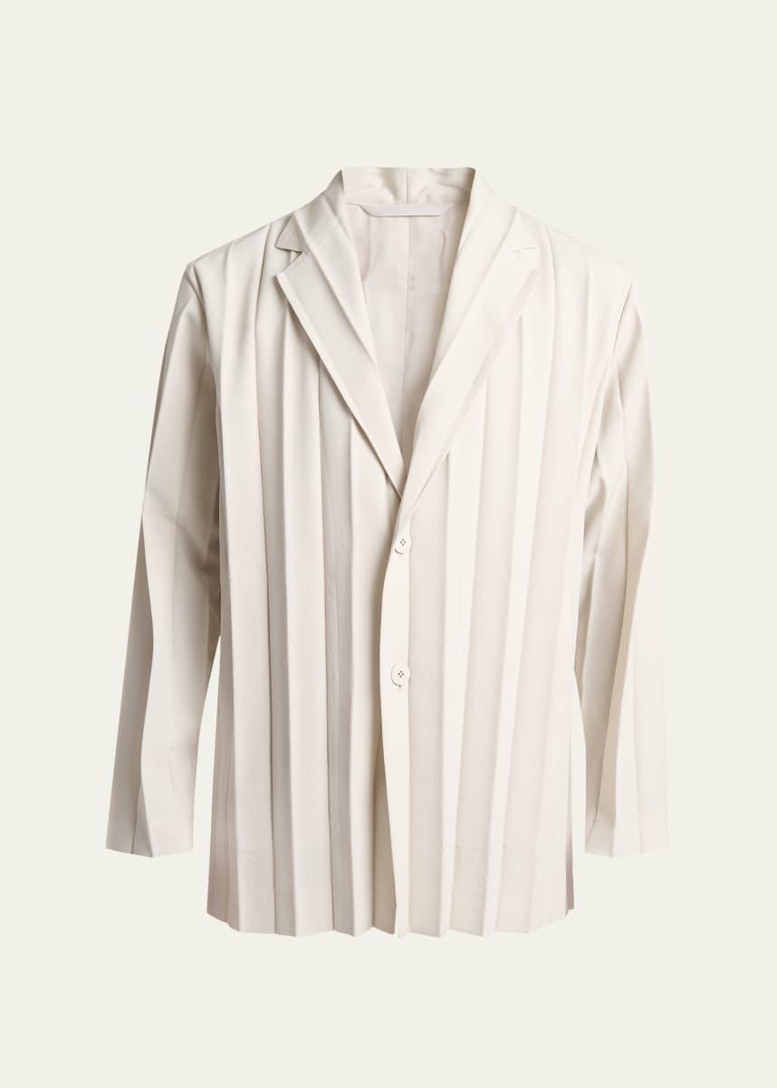 Homme Plisse Issey Miyake Men's Edge Ensemble Pleated Sport Coat