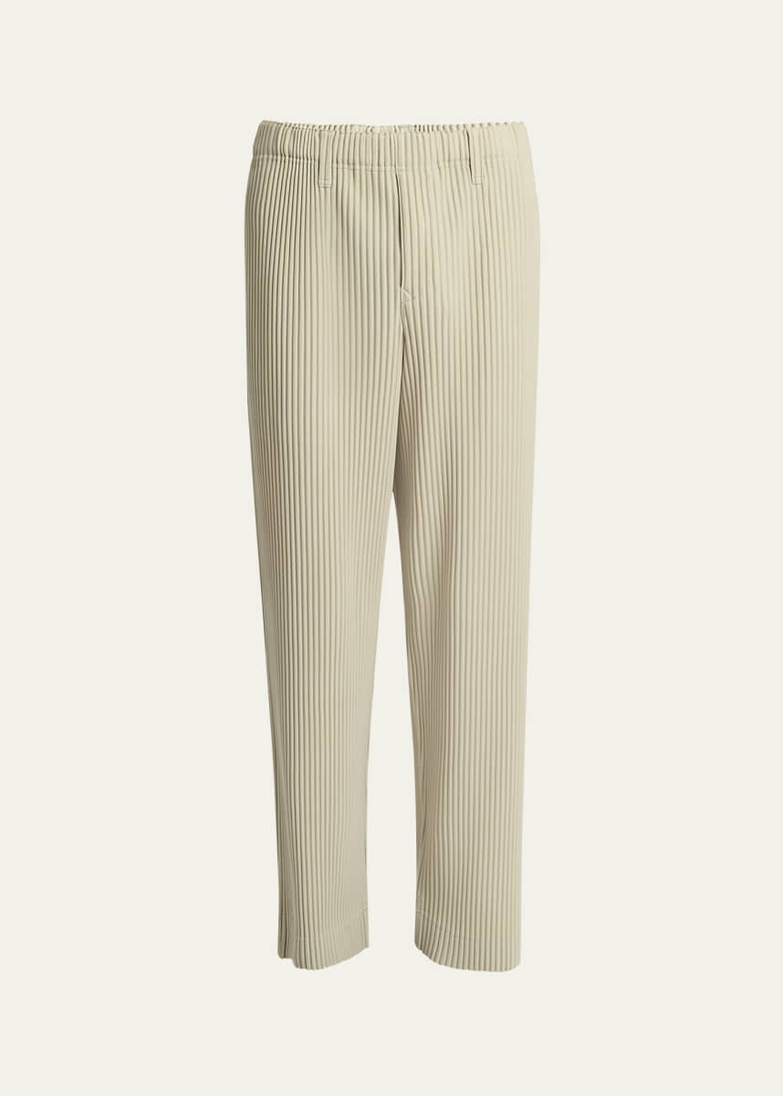 Homme Plisse Issey Miyake Men's Tailored Pleats Straight-Leg Pants