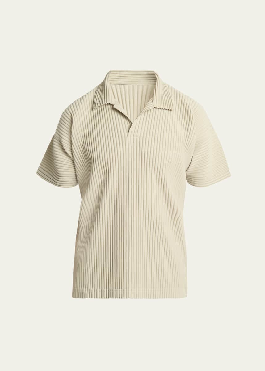 Homme Plisse Issey Miyake Men's Pleated Polo Shirt