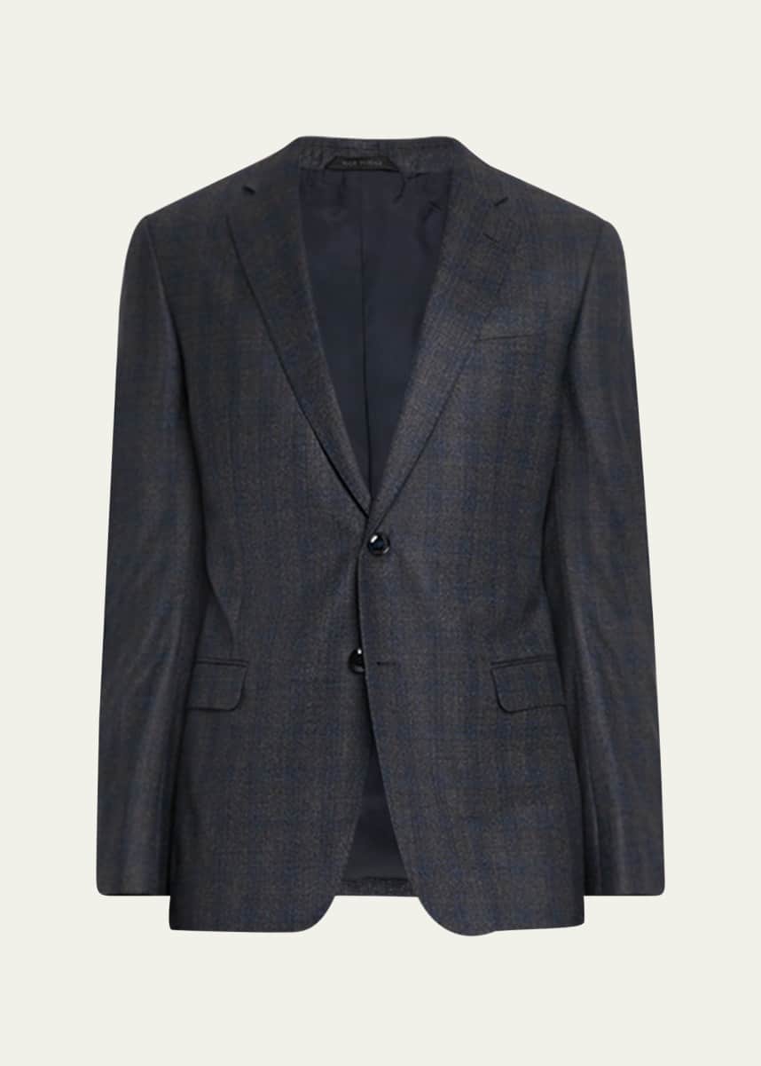Emporio Armani Men's Blurred Plaid G Line Two-Piece Suit