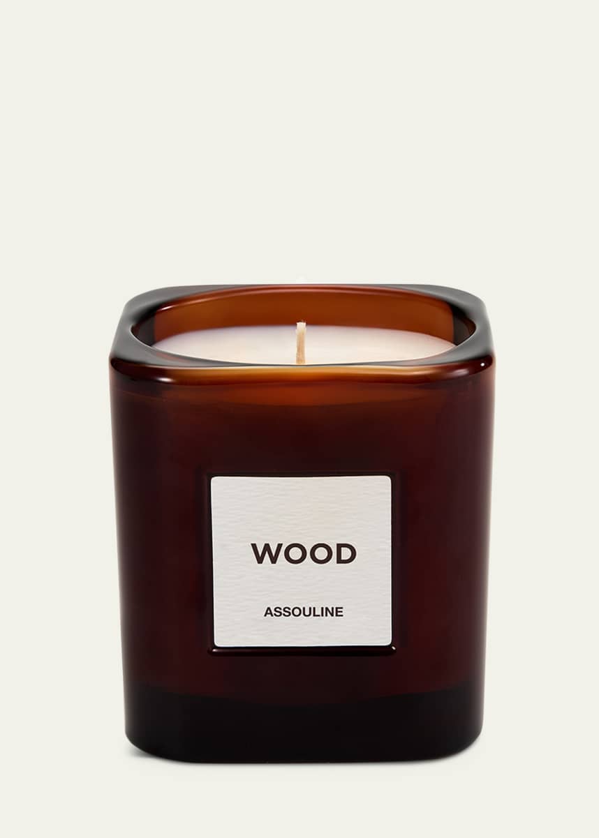 Assouline Wood Candle, 8 oz.