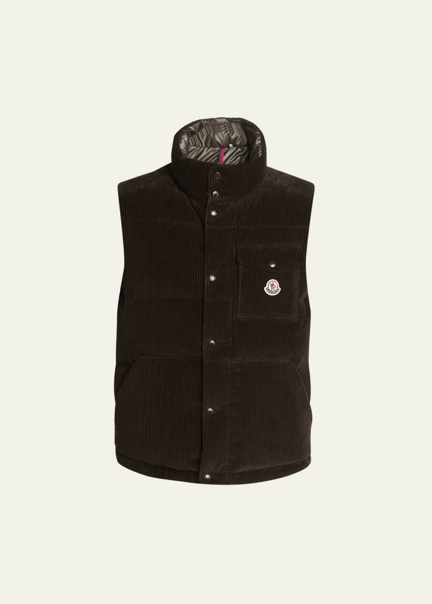 Moncler Men's Agen Full-Zip Corduroy Vest