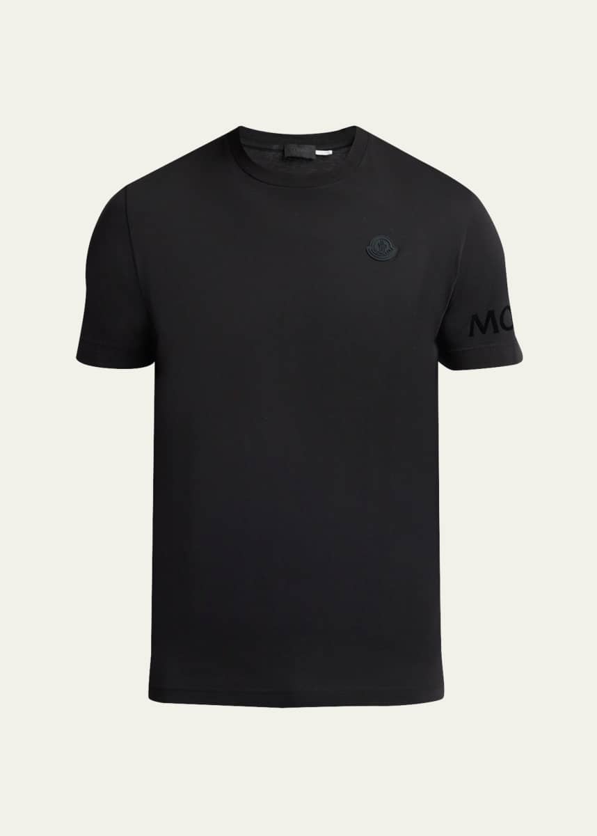 Moncler Men's Washed Cotton Logo T-Shirt
