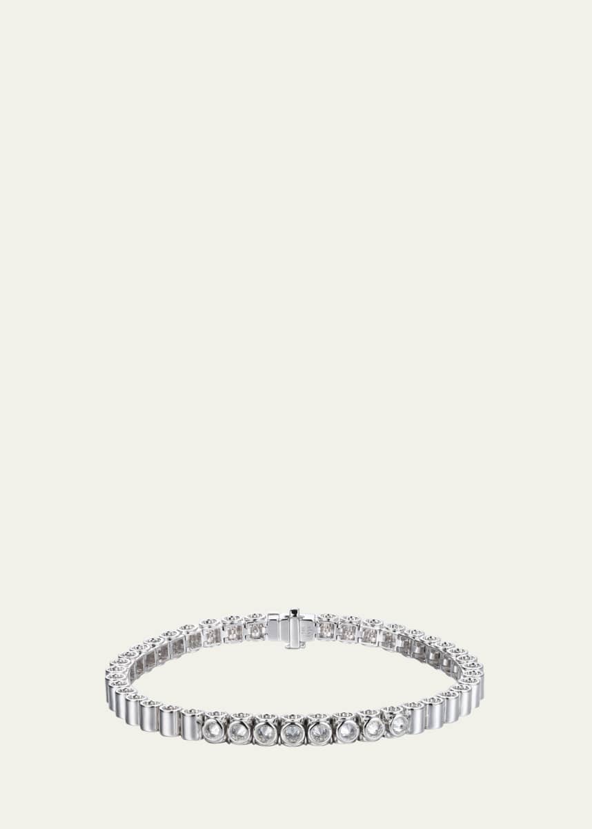 TYPE JEWELRY Tubbo 14K White Gold Diamond Tennis Bracelet, 6.5"L