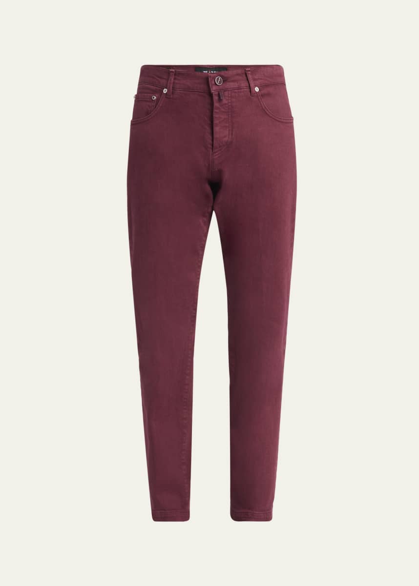 Kiton Men's Cotton Stretch Slim Five-Pocket Pants
