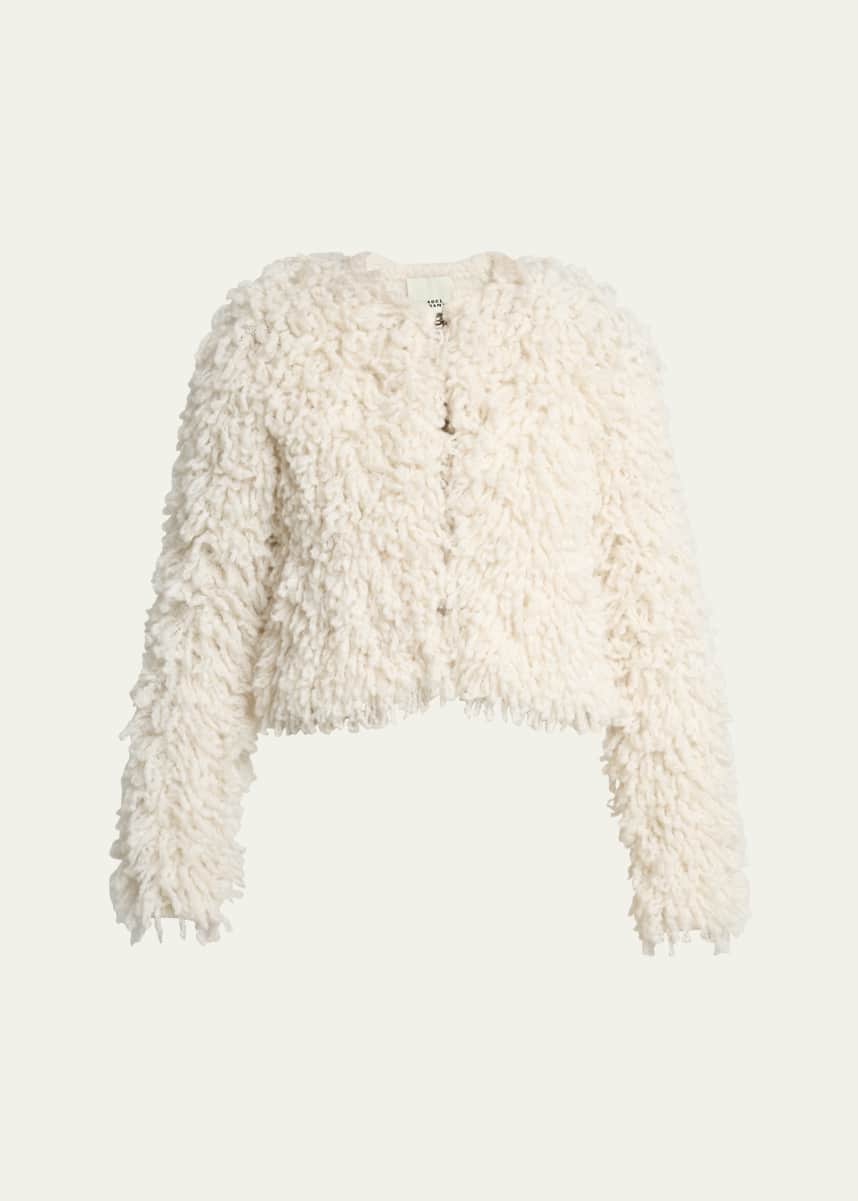 Isabel Marant Fedra Furry Alpaca Knit Jacket