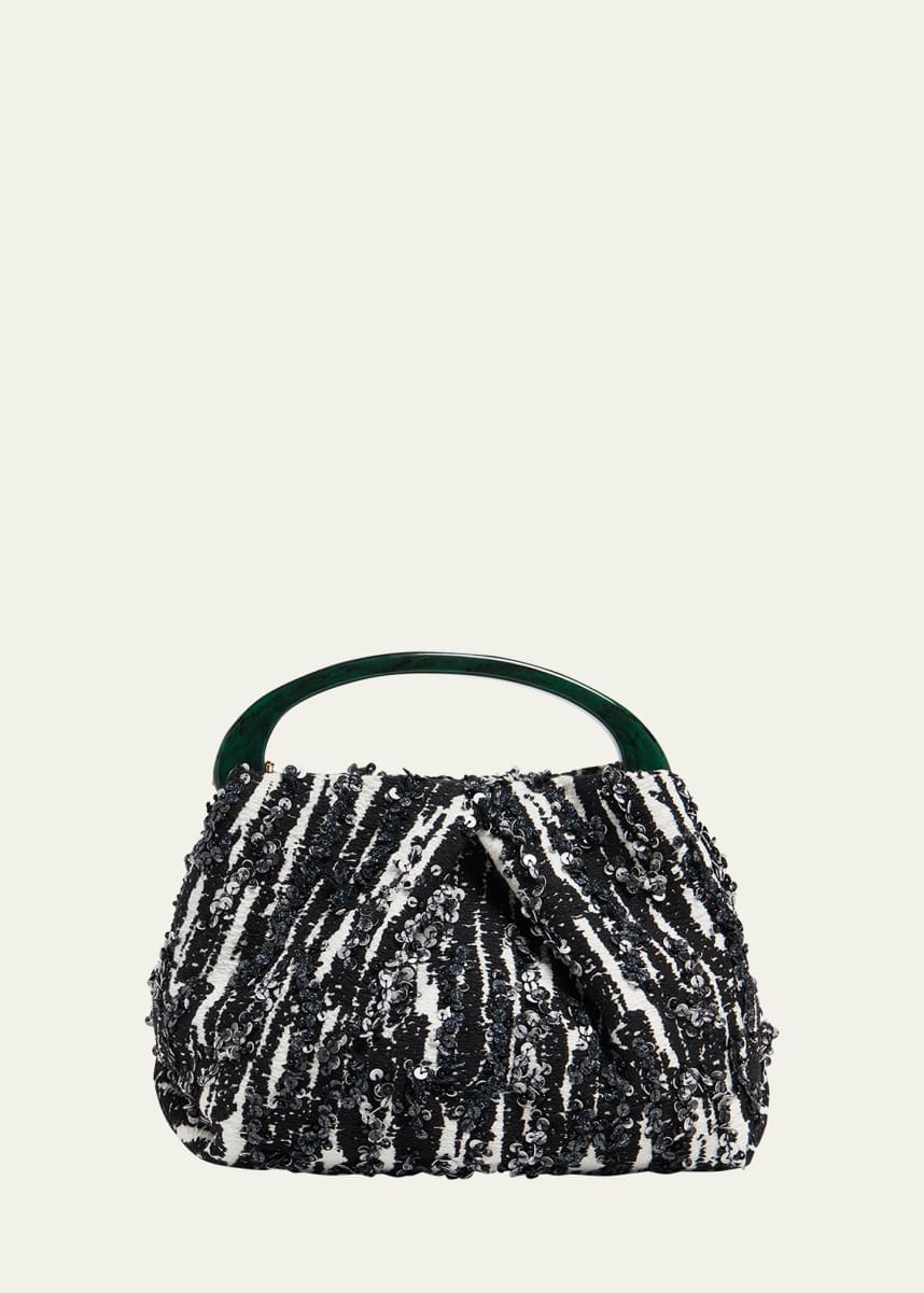 Dries Van Noten Sequin-Embellished Jacquard Mini Crossbody Bag