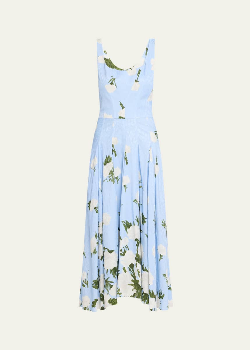Prabal Gurung Floral-Printed Midi Dress