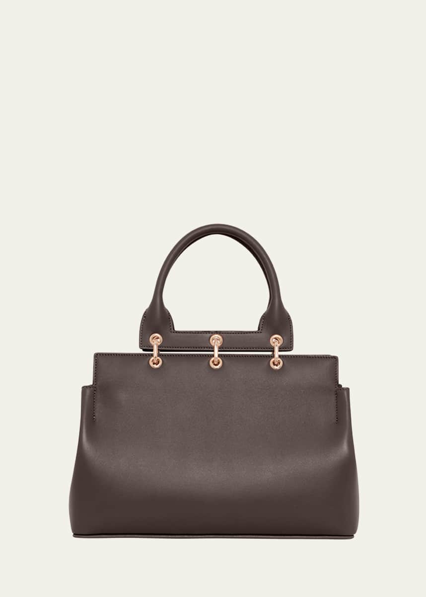 Gabriela Hearst Amethyst Small Leather Tote Bag