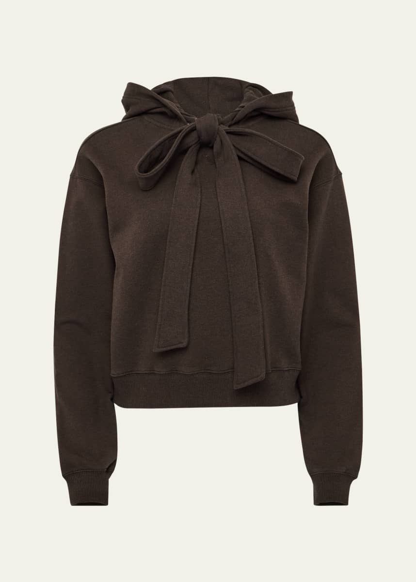 JW Anderson Tied Bow Cotton Hoodie
