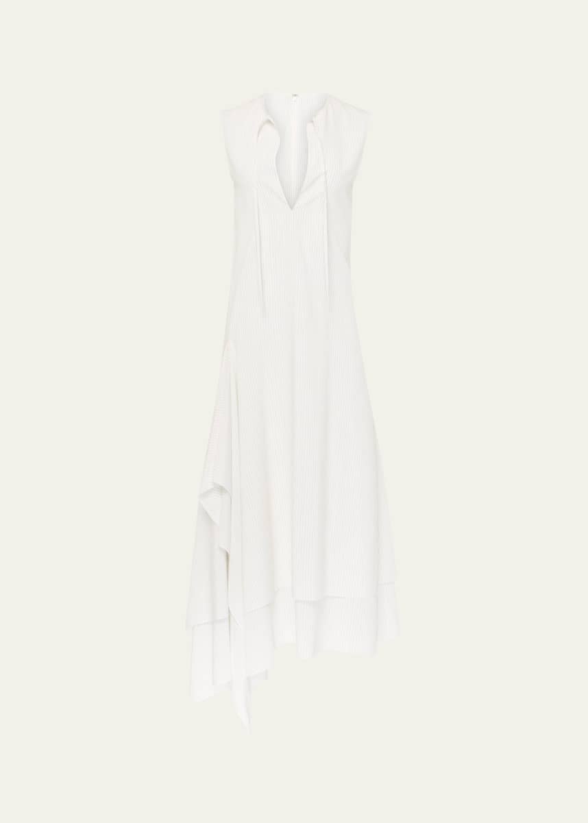 JW Anderson Striped Double Layer Sleeveless Dress