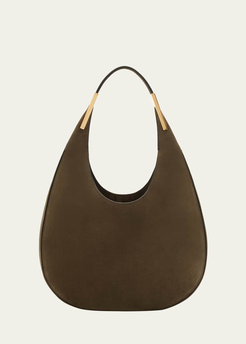 Savette Florence Small Suede Hobo Bag