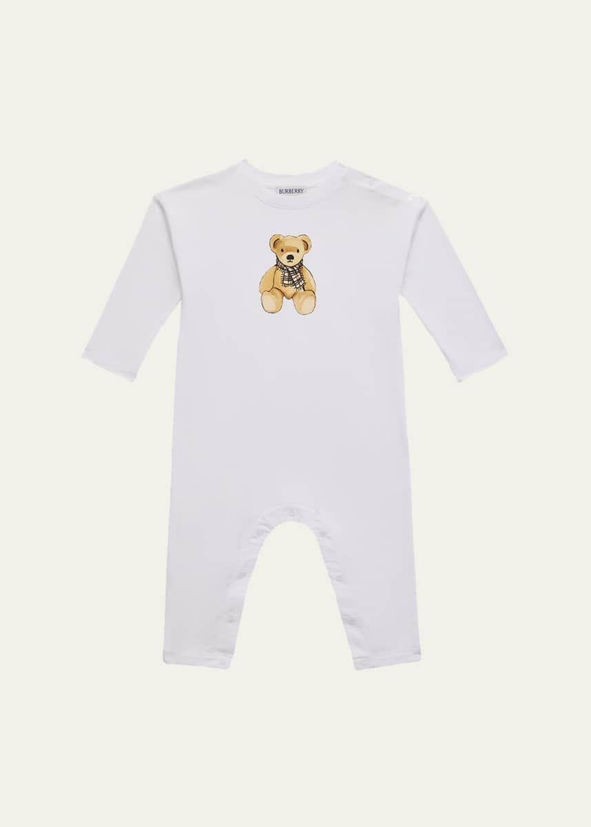 burberry children新品未使用カバーオール&エプロン Burberry Kid's Casey Mini Bear Coveralls, Size Newborn-18M