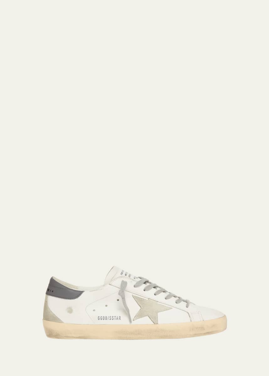 Golden Goose Men's Super-Star Leather and Suede Low-Top Sneakers