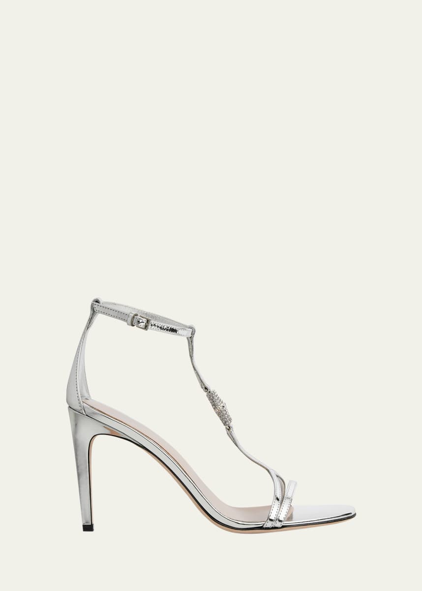Gucci Glow Light Leather New Bamboo Sandals