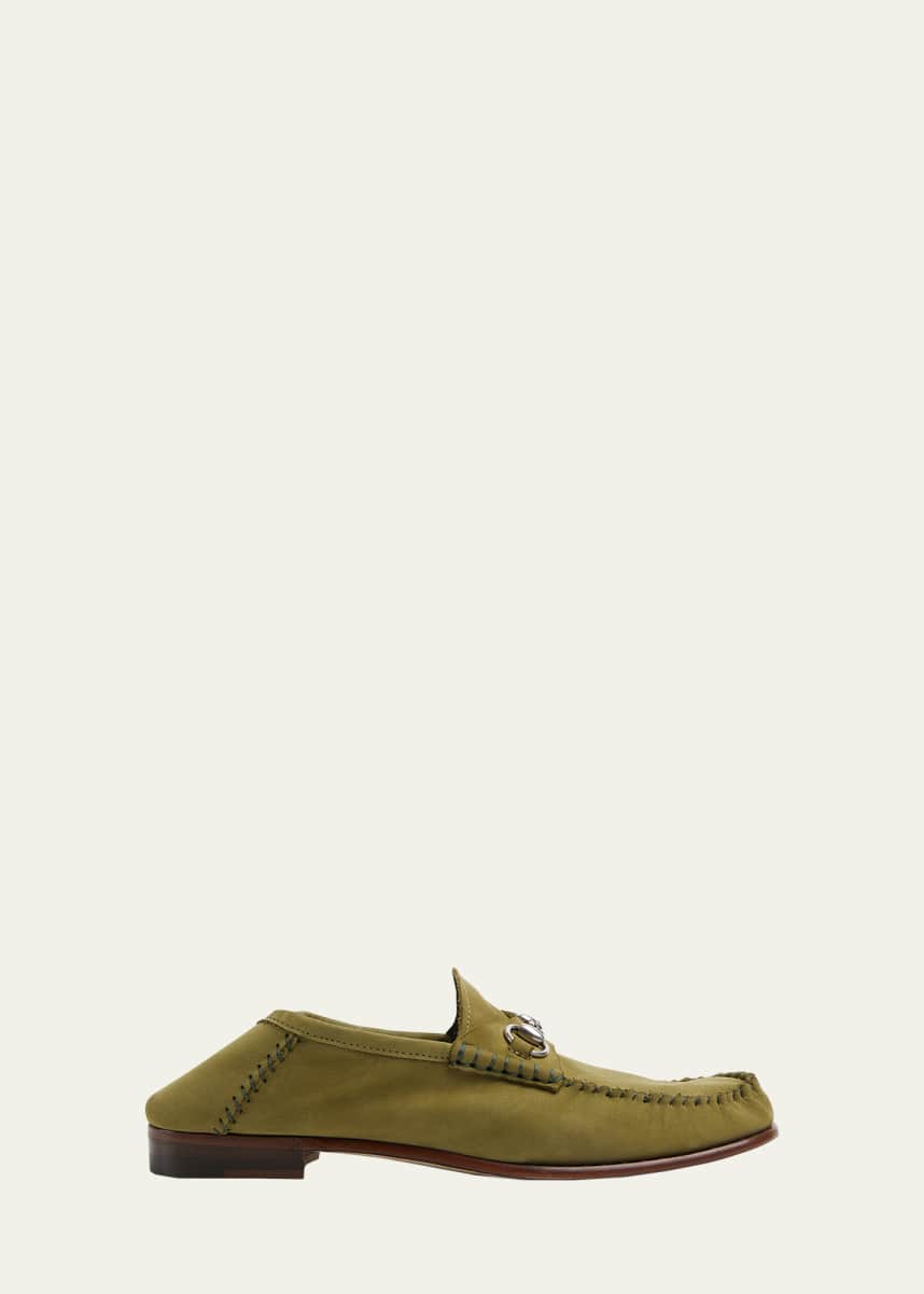Gucci Gigi Horsebit 1953 Suede Mocassin Loafers