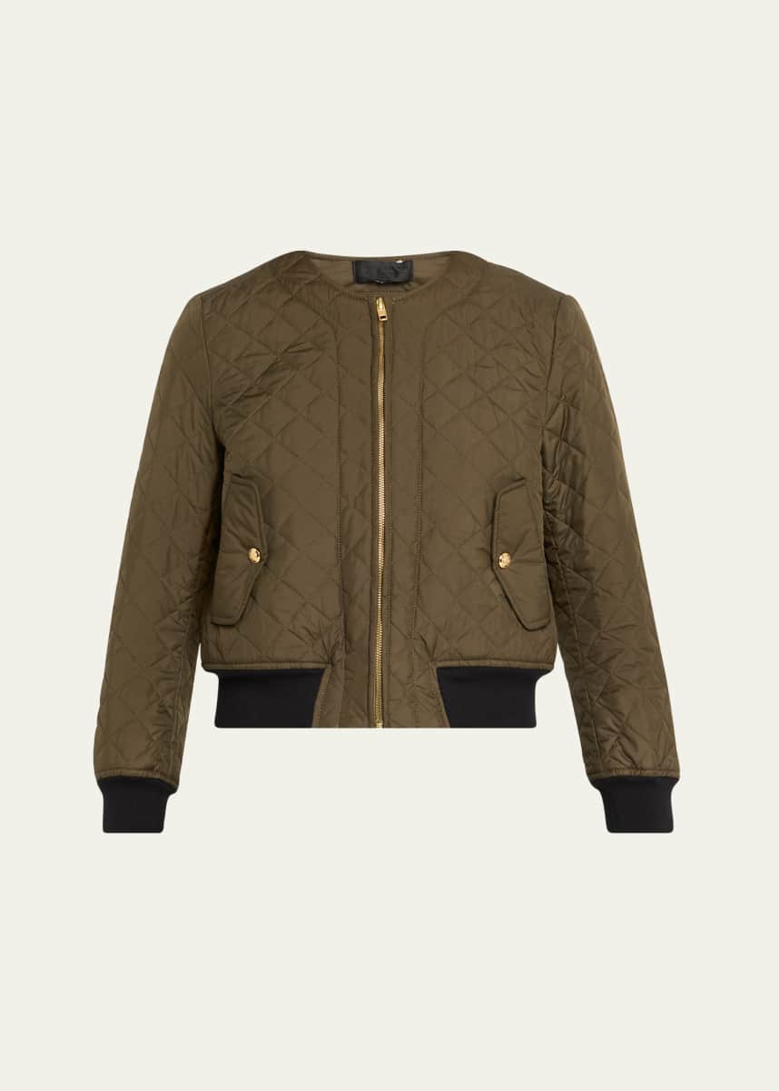 Nili Lotan Phoenix Quilted Bomber Jacket
