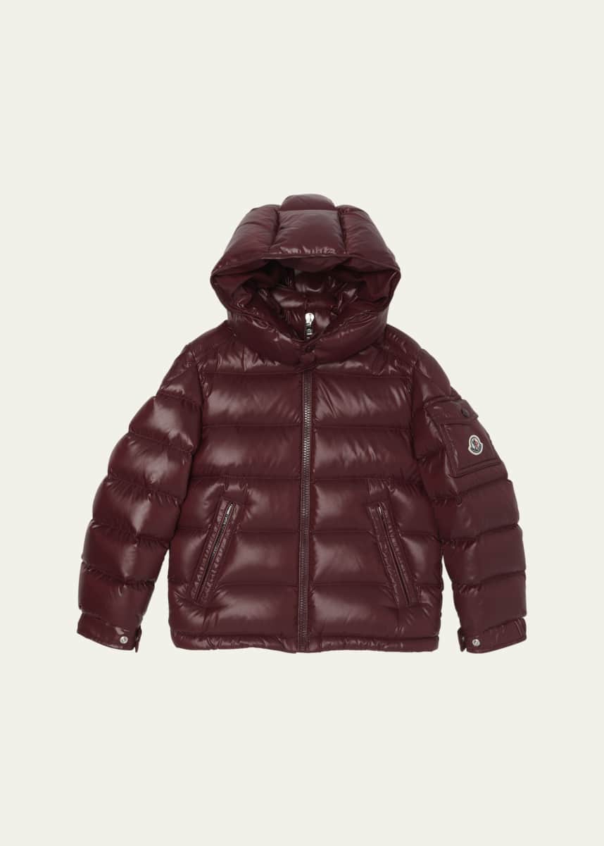 Moncler Boy's Maya Hooded Short Down Jacket, Size 4-6