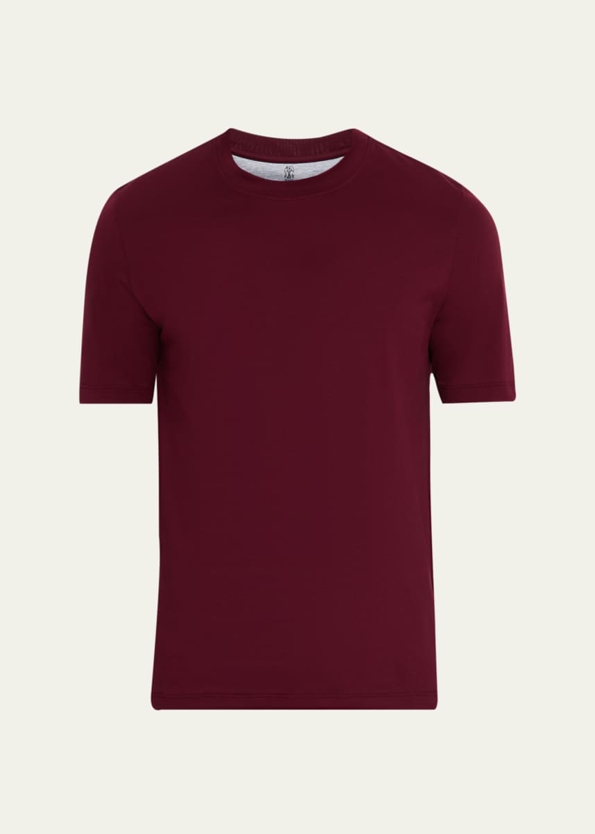 Brunello Cucinelli Men's Cotton Jersey Crewneck T-Shirt