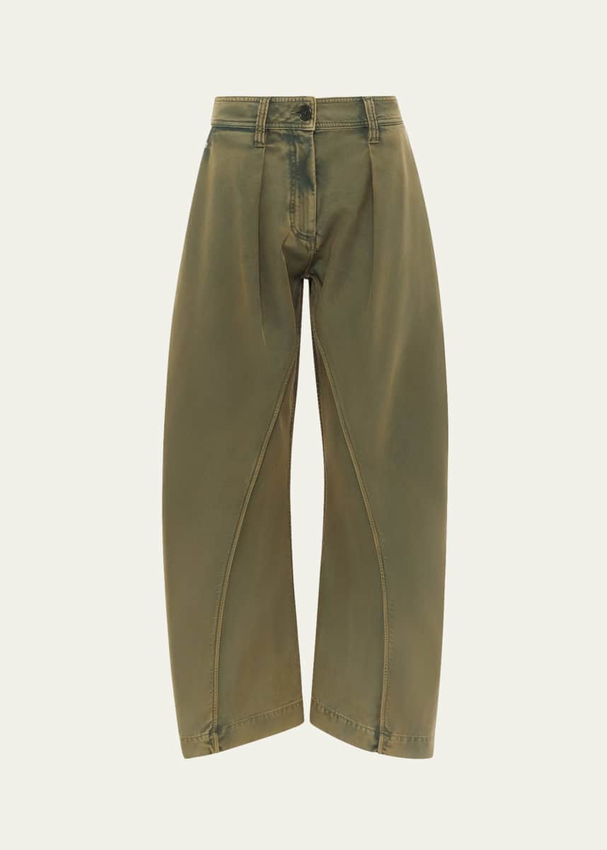JW Anderson Men's Cotton Oversized Twisted Seam Trousers