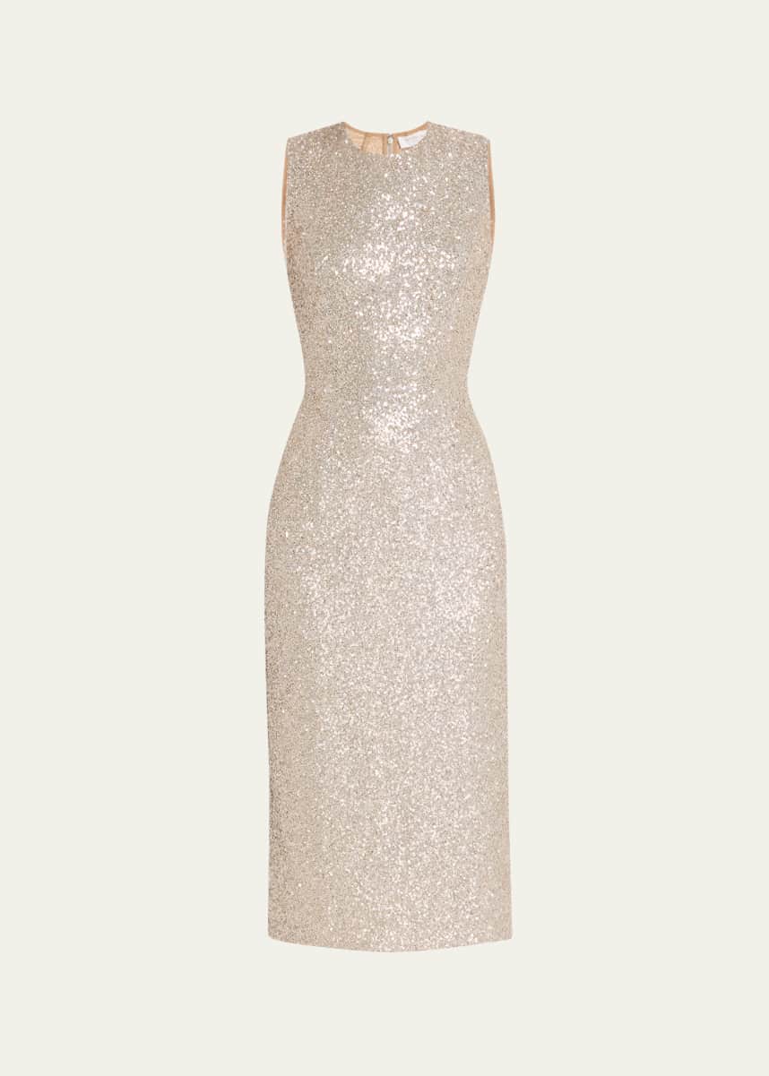 Michael Kors Collection Sequined Sheath Dress