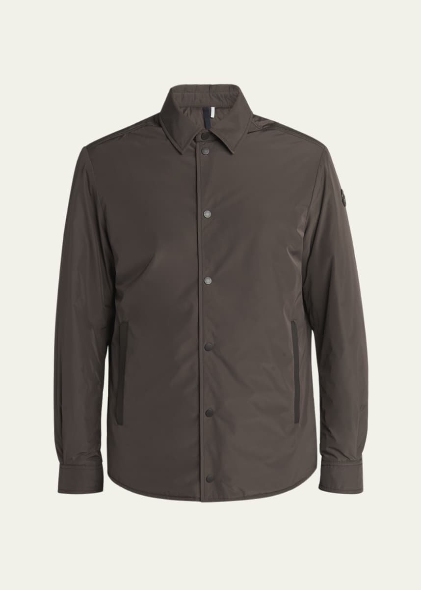 Moncler Men's Edit Dark Brown Gascogne Shirt Jacket