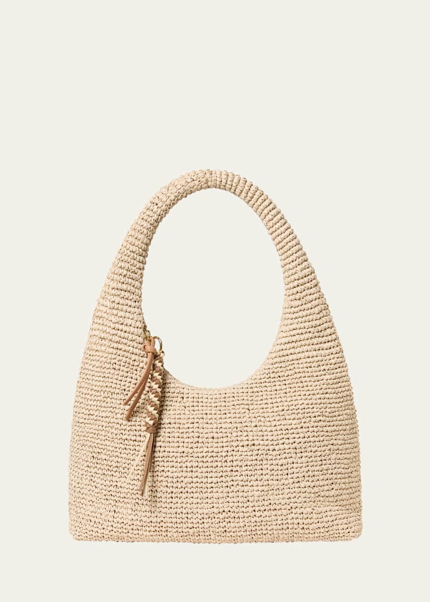 Loeffler Randall Willow Crochet Zip Hobo Bag