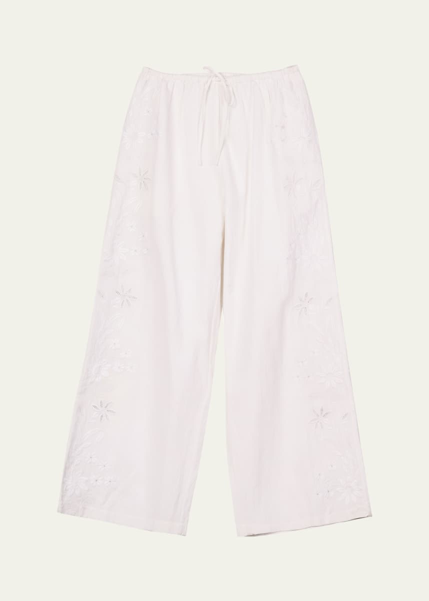 Ciao Lucia Ermmano Embroidered Drawstring Pants