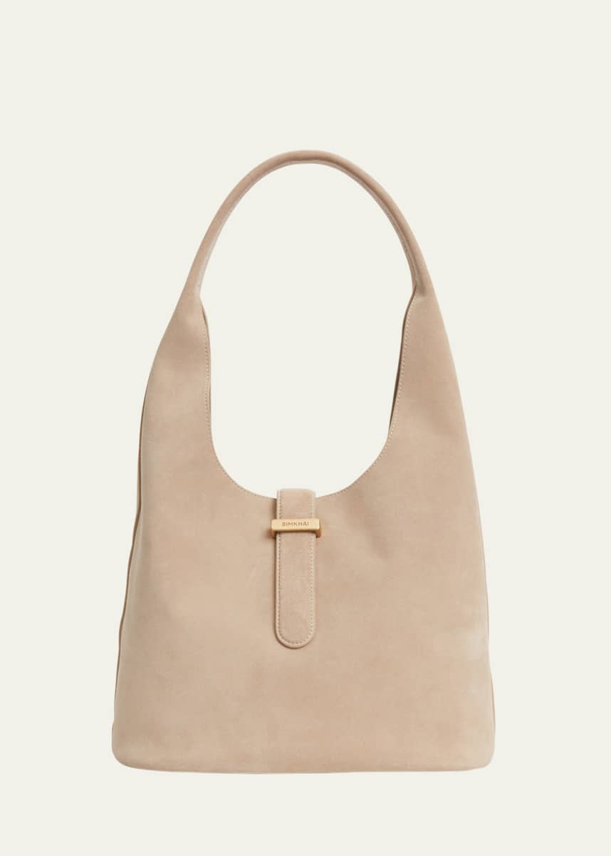 SIMKHAI Khai Suede Hobo Bag