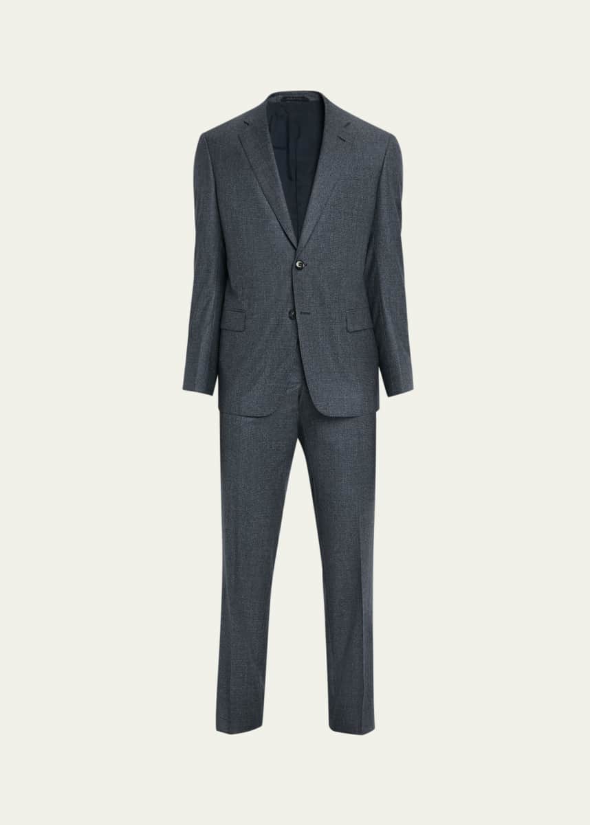 Giorgio Armani Men's Wool Micro-Houndstooth Two-Piece Suit