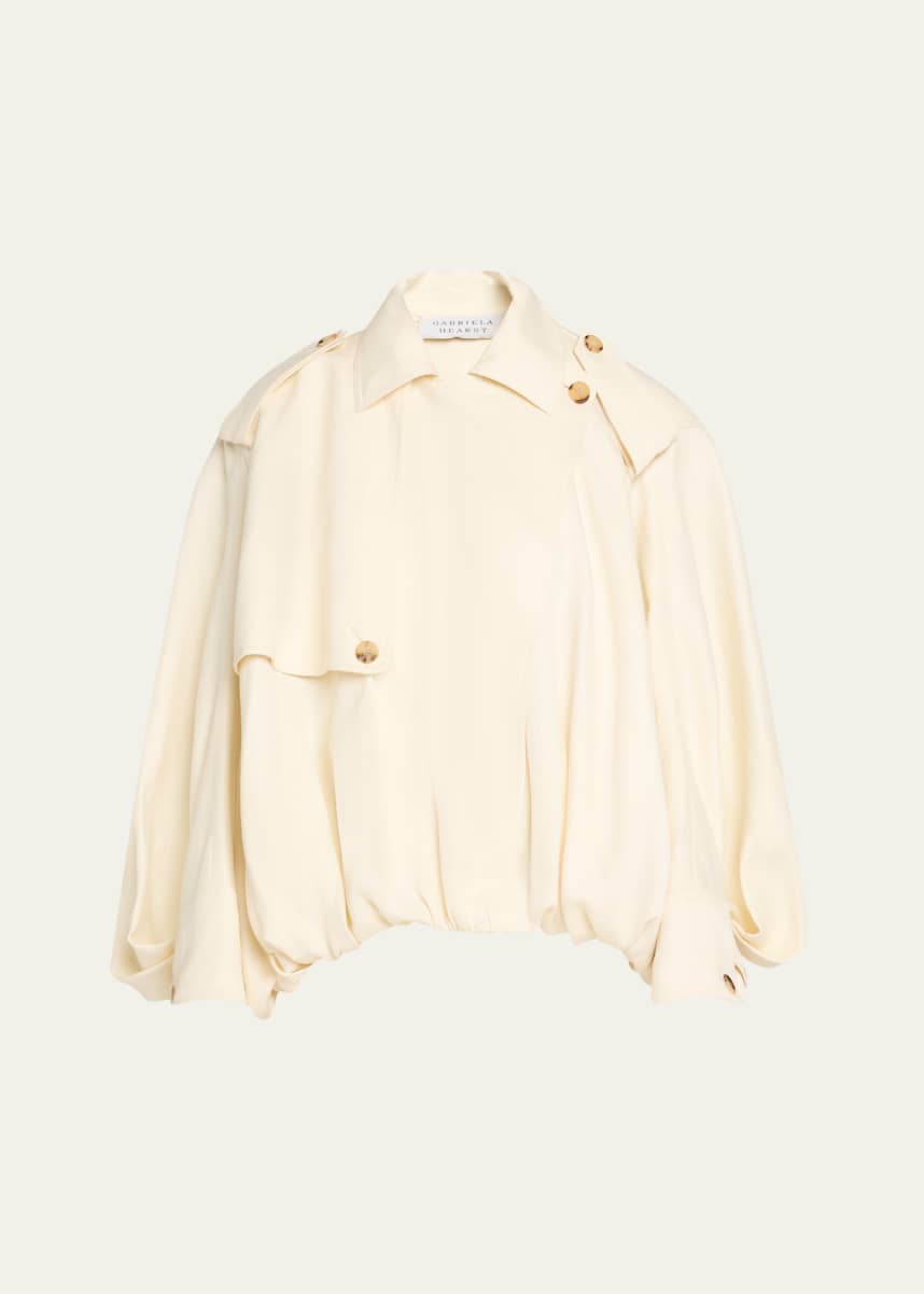 Gabriela Hearst Hunt Balloon Trench Jacket