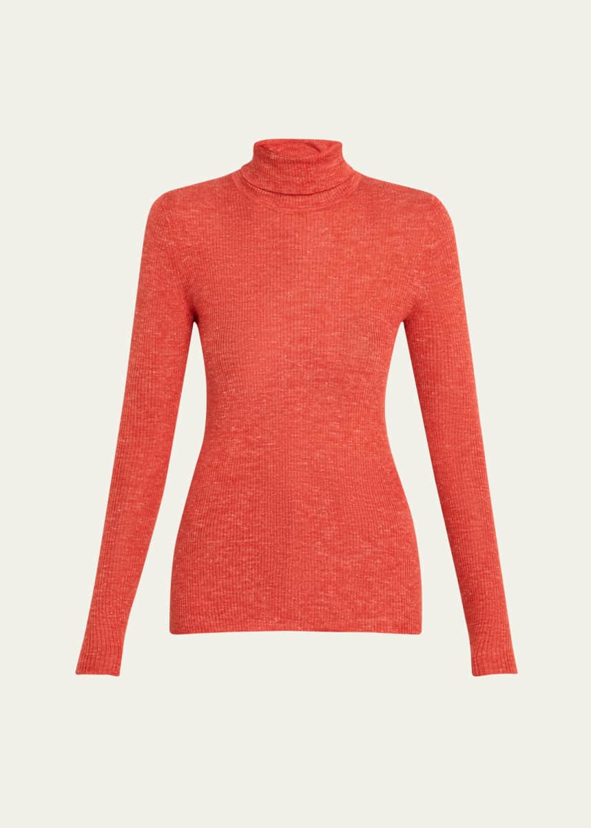 Gabriela Hearst Aldon Turtleneck Cashmere Rib Sweater