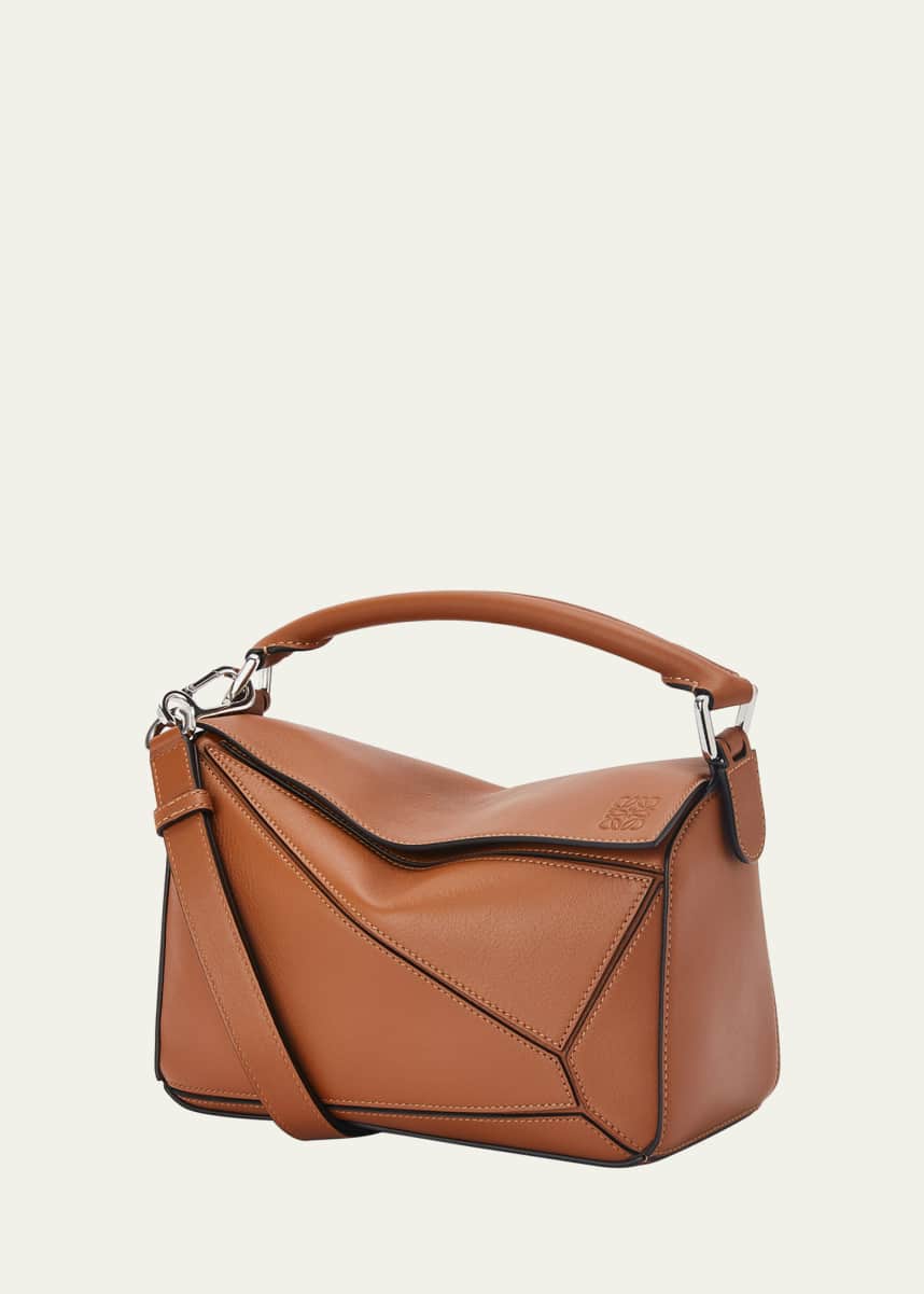 Loewe Puzzle Edge Small Shoulder Bag in Calfskin Leather