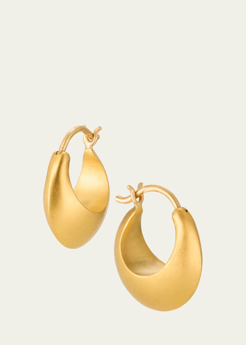 Prounis Jewelry Small Leech Hoop Earrings