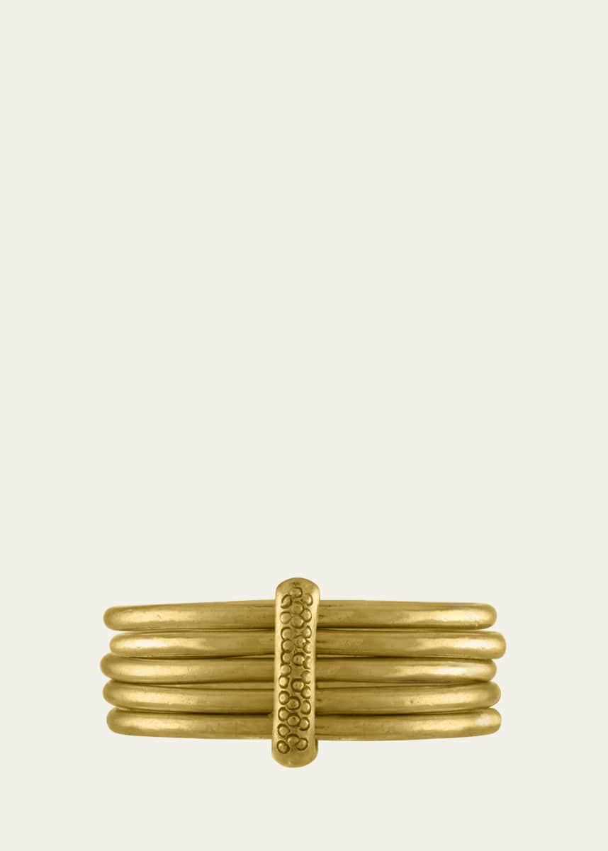 Prounis Jewelry Five-Stack Rattle Ring